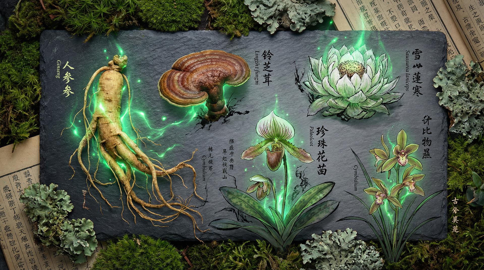 蜜桃植物视频-中药珍贵药材植物视频演示